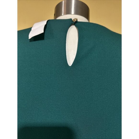 Holiday Sleeveless Green Black Bow Dress Coquette Draper James Pockets New - Picture 9 of 14